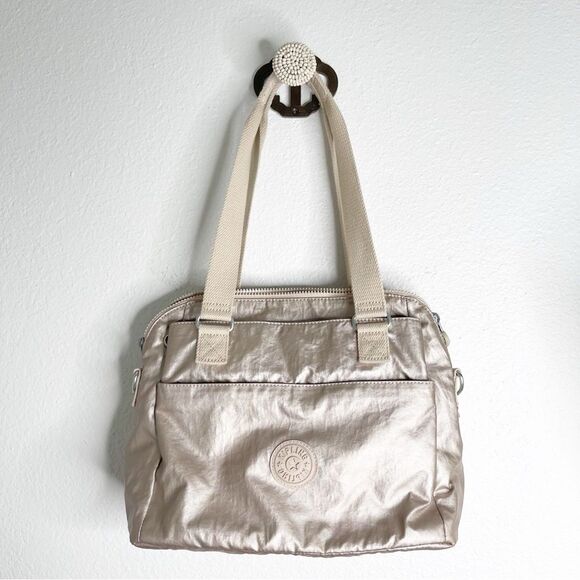 Kipling Handbags - Kipling Felicity Metallic Starry Gold Shoulder Bag